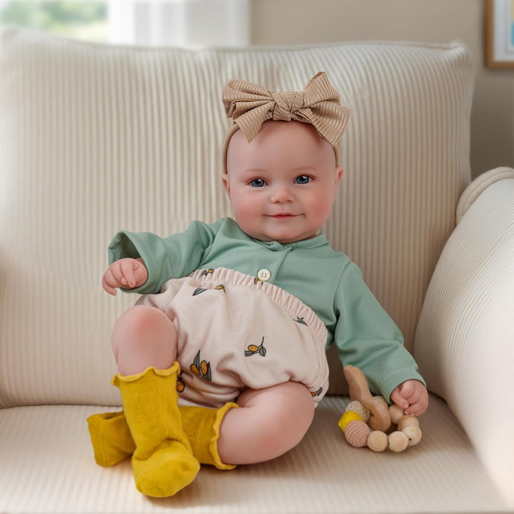 Reborn Baby Dolls, 20Inch Cute Soft Vinyl Realistic-Newborn Baby Dolls Poseable Real Life Lifelike Baby Dolls W/Doll Accessories for 3+ Year Old Girls